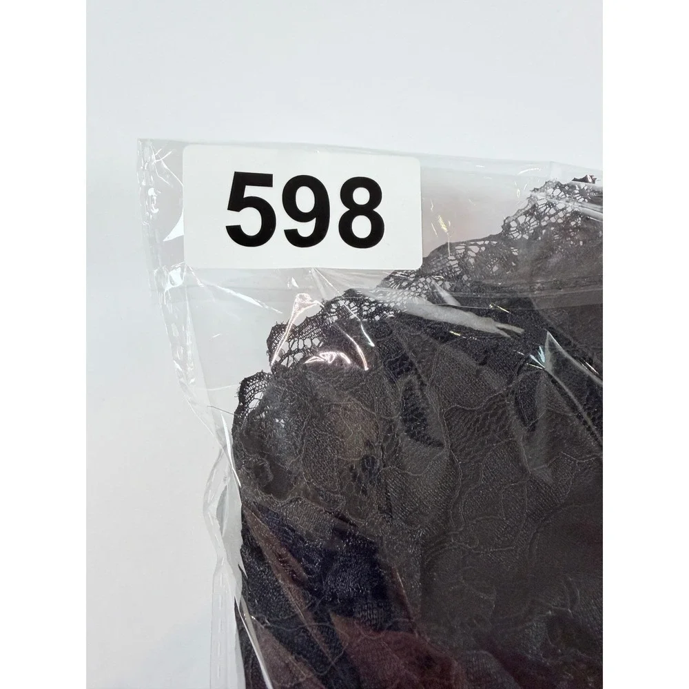 superdown Lace Mini Dress‎ Women L Black Off Shoulder Long Sleeve